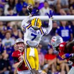 Harold Perkins Jr. during an LSU game in 2024.