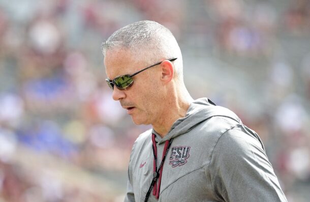 Florida State coach Mike Norvell during a game.