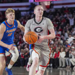 Georgia basketball star Blue Cain in action.