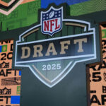 NFL Draft logo in Green Bay.