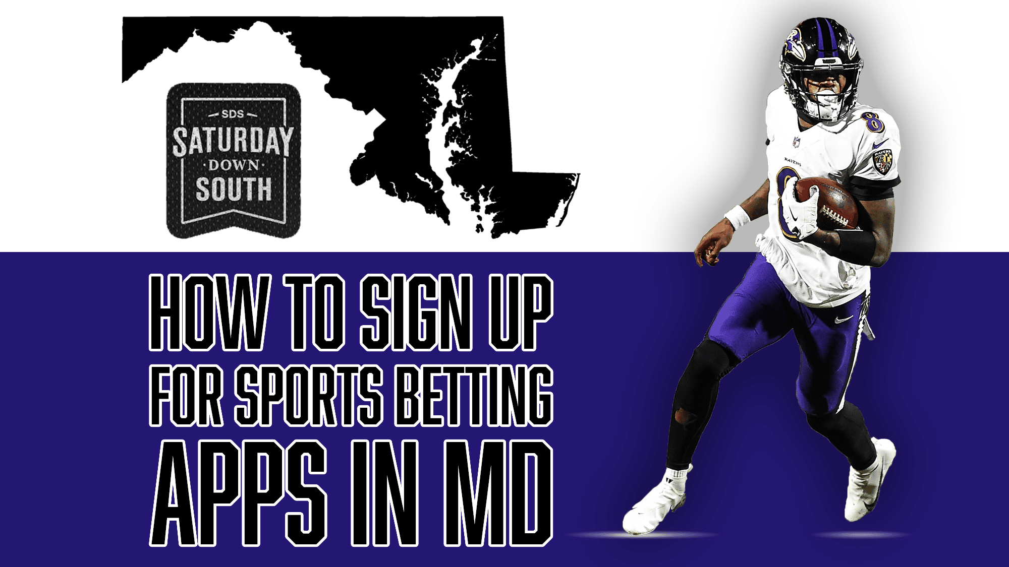 How to sign up for mobile sports betting apps in Maryland, Lamar Jackson